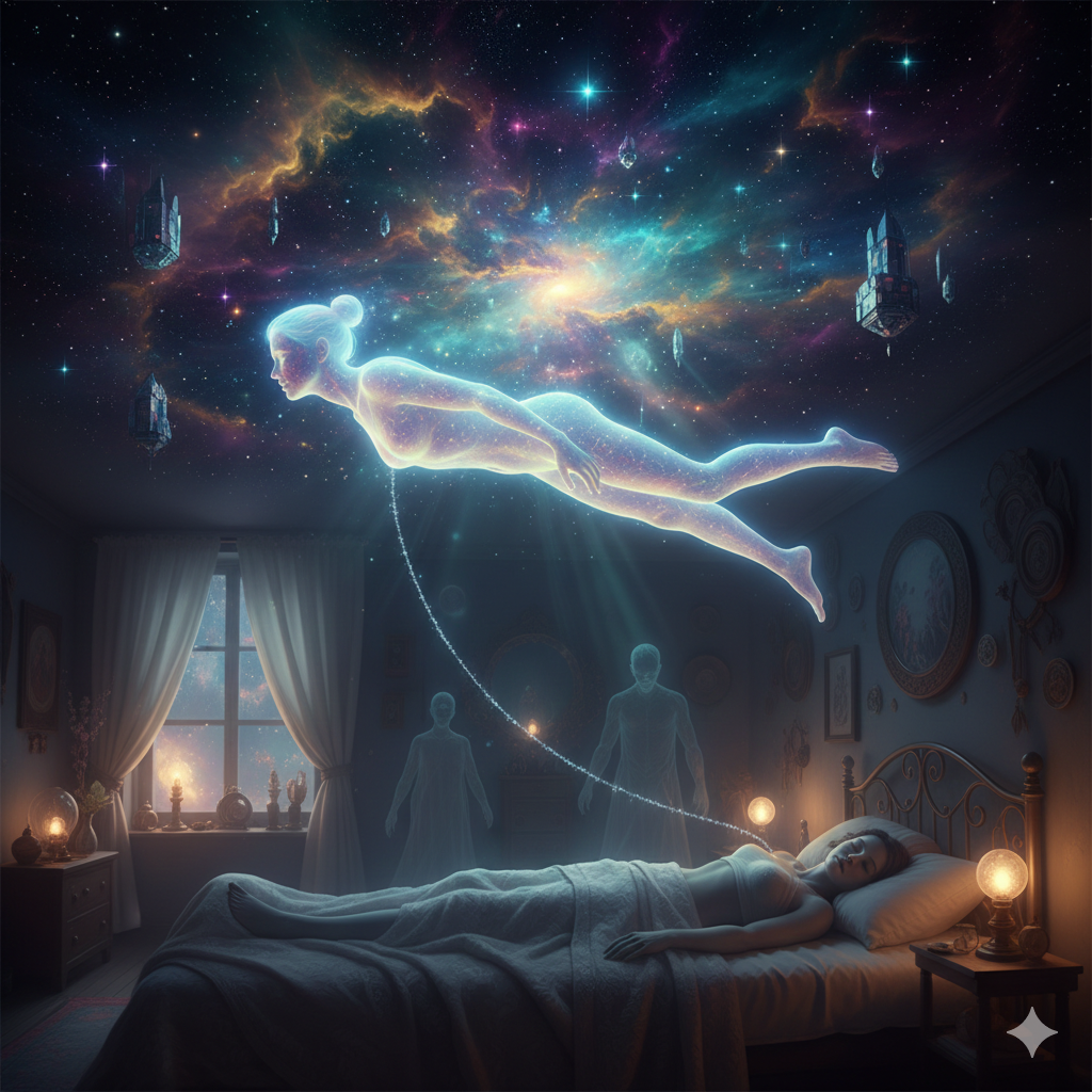 Voici les informations à saisir pour optimiser cette image magnifique et renforcer votre SEO sur la thématique du voyage astral en France, Suisse et Belgique : 1. Informations à copier-coller Texte alternatif : Voyage astral et sortie hors du corps - Expérience de décorporation par Thierry Cantara